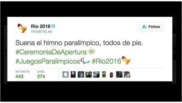 Juegos Paralímpicos 2016: Tuit causa indignación y polémica tras apertura