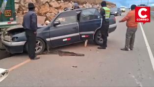 Mujer muere y tres quedan heridos en accidente en la vía Pampas – Huancayo (VIDEO) 