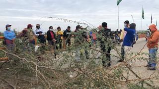 Piura: Agricultores bloquean vías tras el inicio del paro de 48 horas