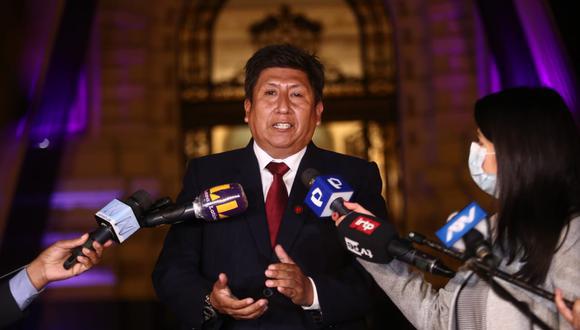 Waldemar Cerrón aseguró que toda la bancada de Perú Libre está de acuerdo con brindar el voto de confianza al Gabinete dirigido por Aníbal Torres. (Foto: GEC)