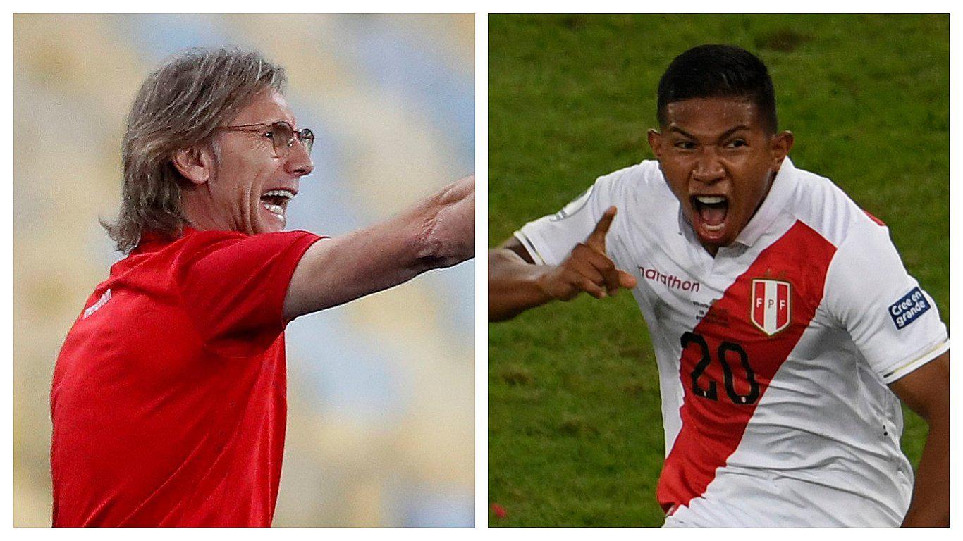 Ricardo Gareca explicó porqué Edison Flores no es titular en la selección peruana