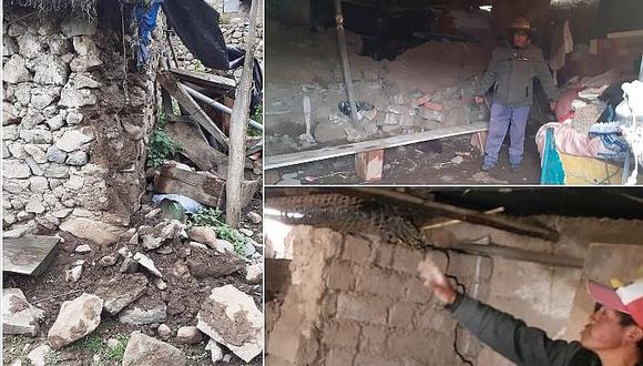 Al menos 20 viviendas afectadas por constantes sismos en Caylloma-Arequipa