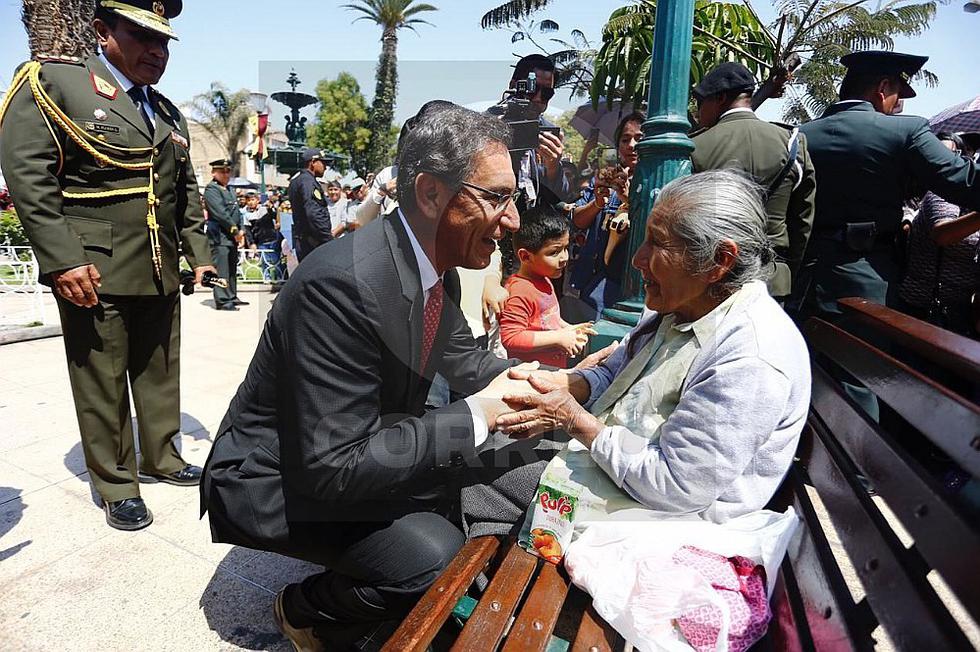 ​Presidente Vizcarra: "No nos van a doblegar, estamos del lado del pueblo" (FOTOS y VIDEO)