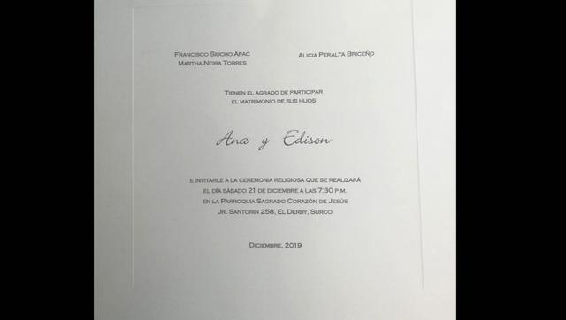 Parte de la boda.