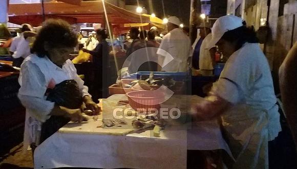 Clausuran cinco puestos de venta de pescado y pollo por insalubles en La Victoria (FOTOS Y VIDEO)