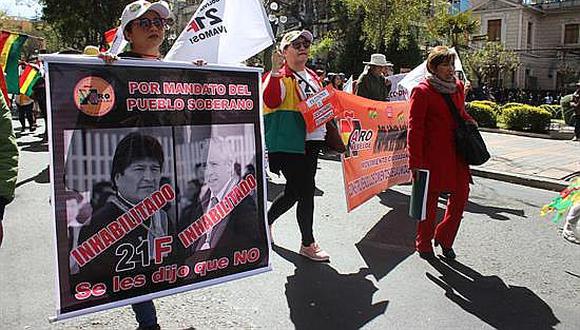 Elecciones en Bolivia: Oposición sale a las calles para criticar cuarta reelección de Evo Morales (FOTOS y VIDEO)