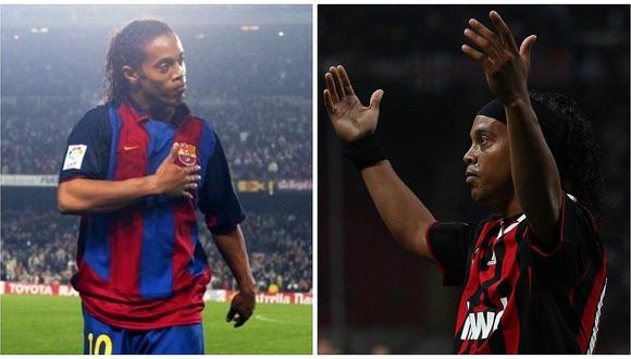Ronaldinho: los mensajes de despedida del Barcelona y Milan al astro brasileño 