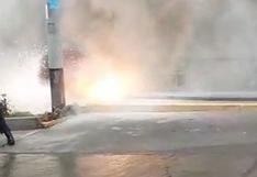 Mal clima derrumba cableado y amenaza con electrocutar a vecindario en Arequipa (VIDEOS)