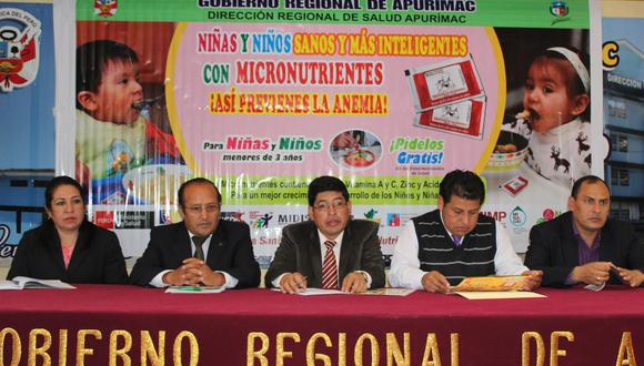 Anemia aumentó tres puntos en región Apurímac