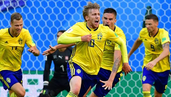 Suecia se ubica entre los ocho mejores del mundo tras vencer por 1-0 a Suiza