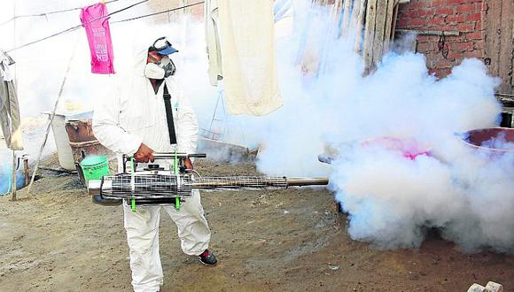 Fumigarán cinco distritos de Chincha por presencia del zika
