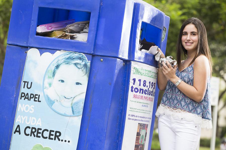 Belén de los Heros: “Si el papel ayuda a los niños, no dejaré de reciclar”