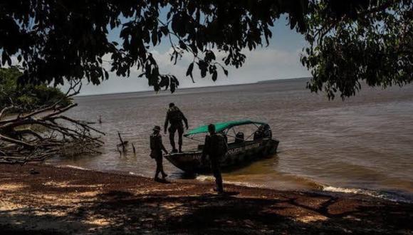 la embarcación policial naufragó cuando se dirigían a cumplir una operación de interdicción de droga, en el bajo Amazonas. (Foto: difusión)