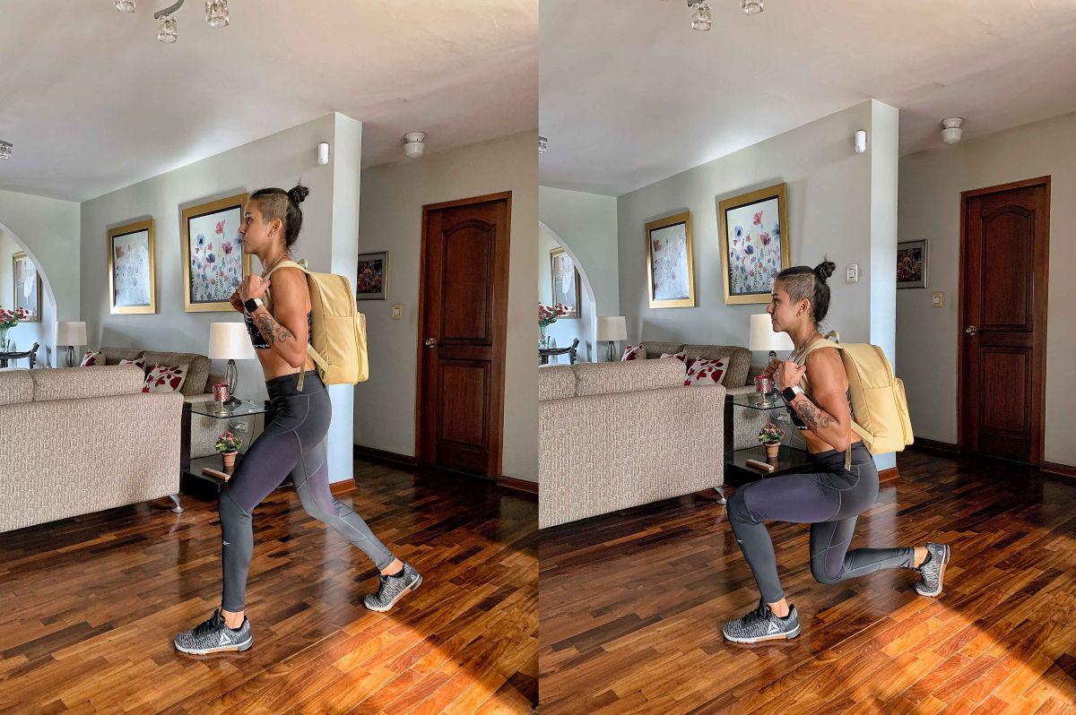 Hacer lunges te ayudará a generar fuerza en las piernas para realizar cualquier otro ejercicio. (Foto: Silvia Navarro)