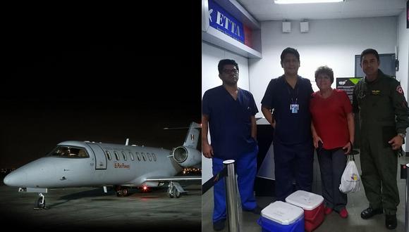 Órgano donado por trujillano es trasladado en avión de la FAP a un paciente en Lima 