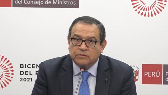 Alberto Otárola se pronuncia sobre protestas en el país. Foto: TV Perú Noticias