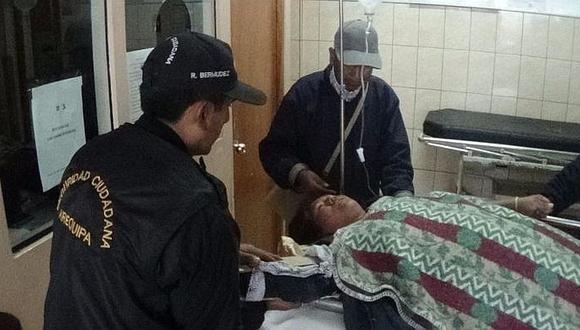 Arequipa: tres personas terminan en hospital por resistirse a robos