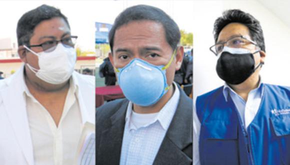 Christian Nova, Richard Hernández y Yuri Vilca se enfrentan a la crisis sanitaria en Arequipa. (Foto: Correo)