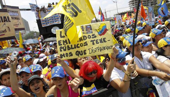 Elecciones en Venezuela: Miles marchan en apoyo a Capriles