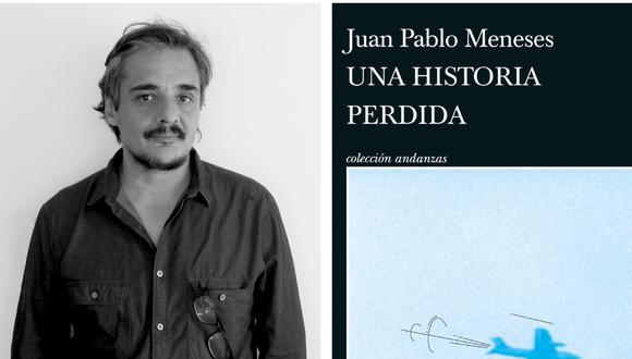 Juan Pablo Meneses y la portada de su primera novela