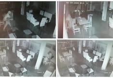 Hampones toman gaseosa mientras robaban en restaurante (VIDEO)