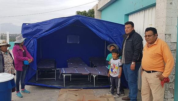 Gobierno regional  de Arequipa llevó ayuda a familia de Tiabaya