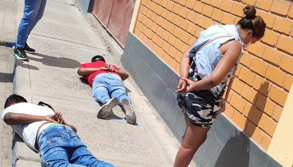 Banda fue intervenida en la avenida La Cultura en Tacna. (Foto: Difusión)