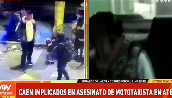Detienen a dos implicados en el asesinato a mototaxista en Ate (VIDEO) 