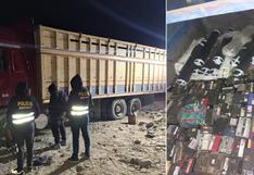 Tacna: Contrabandistas prenden fuego a camión con baterías usadas para que no sea incautado