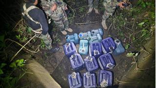 Policía interviene laboratorio de “narcos” e incauta más de 388 kilos de cocaína líquida en Ayacucho