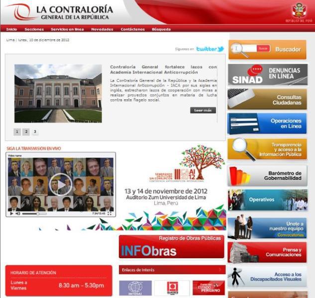 Denuncias ante Contraloría se harán por Internet 