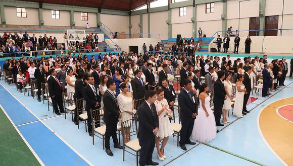 Trujillo: 49 parejas se unieron en Matrimonio Civil Comunitario