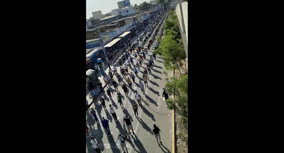 Municipalidad Provincial de Piura pintó círculos blancos en las pistas y veredas. (Foto: MPP)
