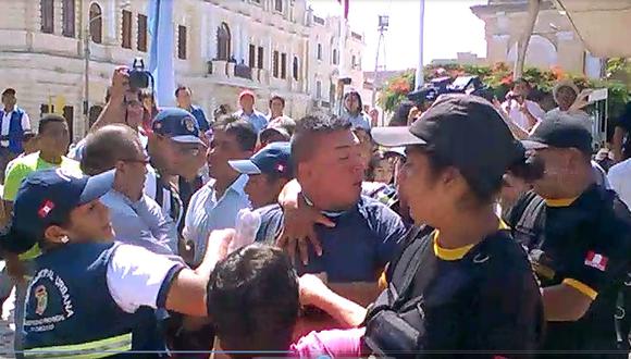 Chiclayo: Serenazgo y opositores al alcalde David Cornejo protagonizan altercado (VIDEO)