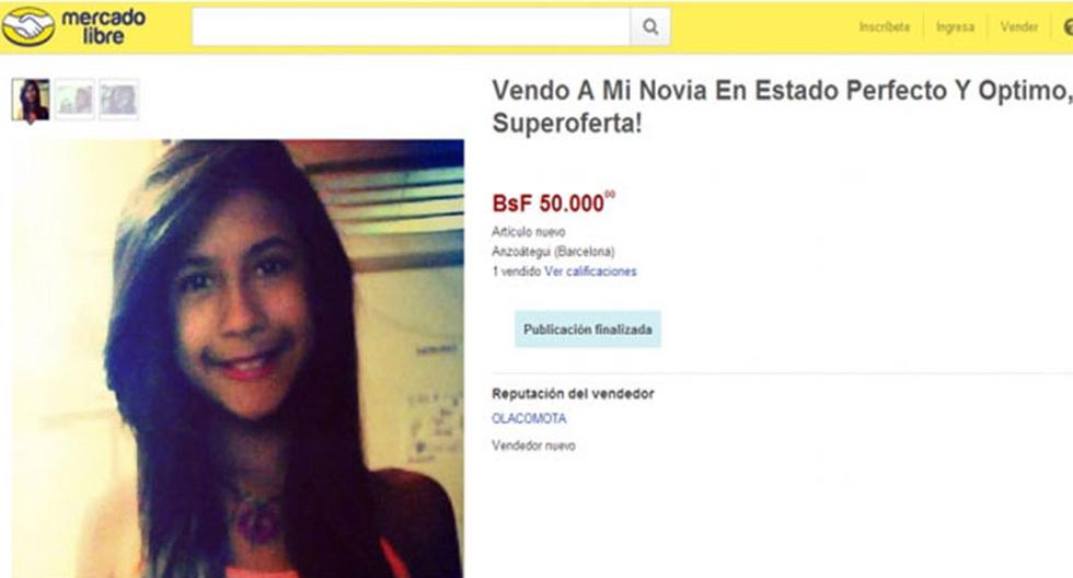Increíble: ¡Vende a su novia por Internet! | MISCELANEA | CORREO
