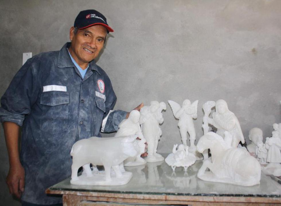 Mira el arte de los nacimientos tallados en piedra de Huamanga (FOTOS)