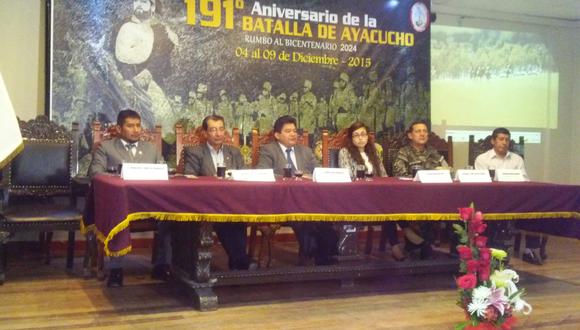 Presentan oficialmente actividades por los 191 aniversarios de la Batalla de Ayacucho