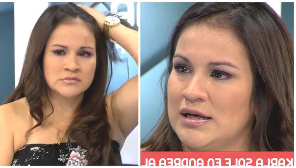 Karla Solf llora en vivo al recordar triste episodio sobre su familia (VIDEO)