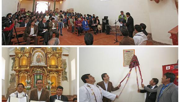 Cusco: Monumento virreinal es restaurado y entregado a la población en Acomayo