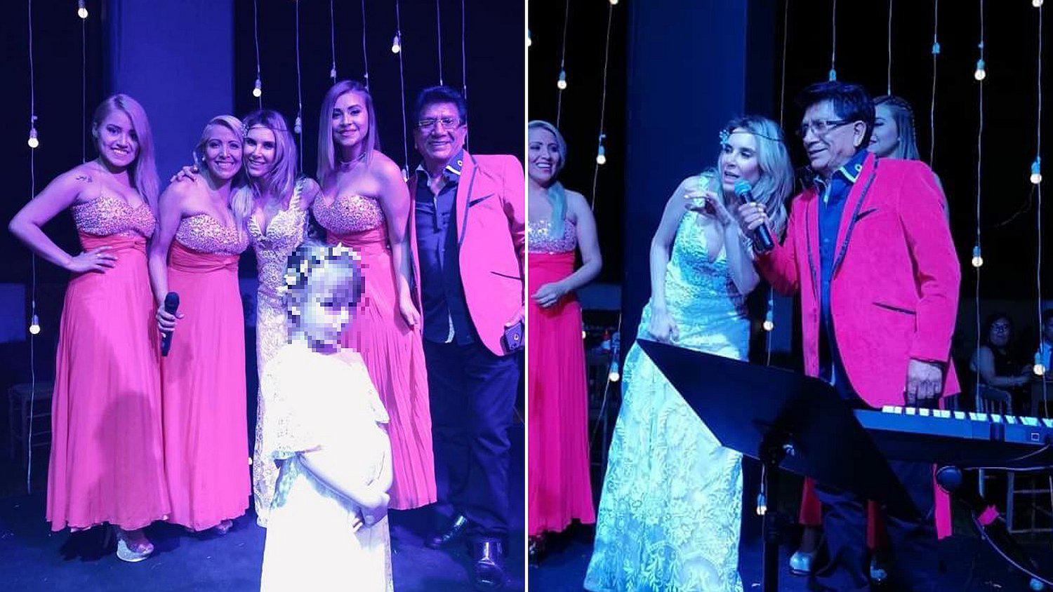 Juliana Oxenford cantó y bailó en su matrimonio junto a 'Pintura Roja' (VIDEO)