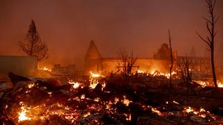 El incendio que arrasó con el centro de Greenville en California (FOTOS)