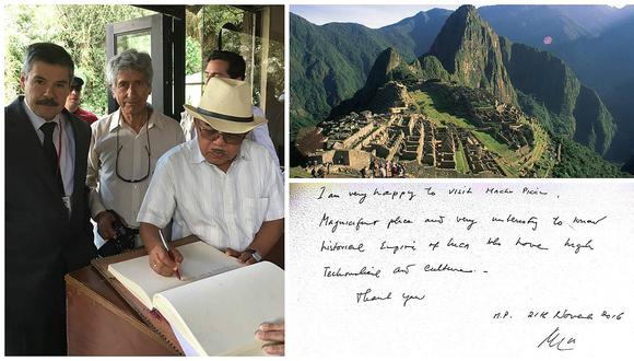 Vicepresidente de Indonesia impactado con la belleza de Machu Picchu