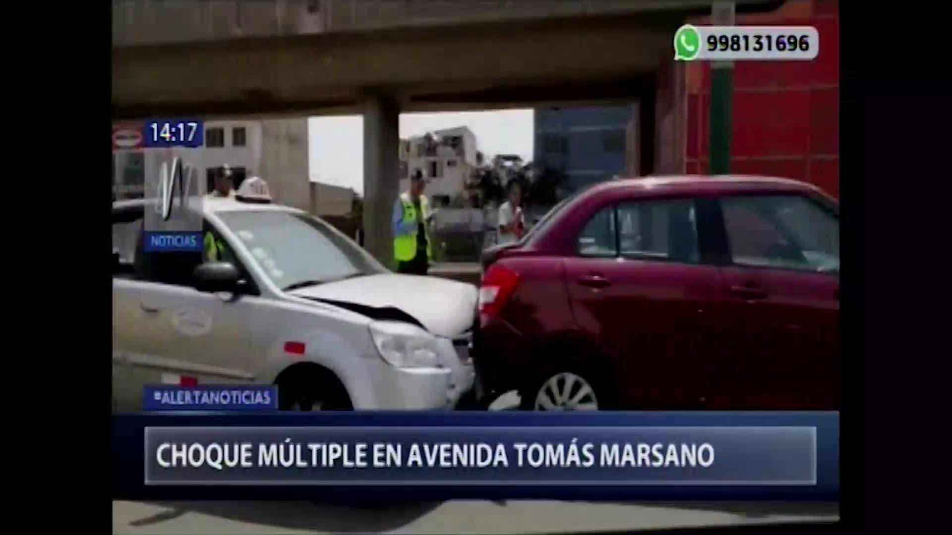 Hasta el lugar llegaron dos unidades de bomberos para atender la emergencia. (Foto captura: Canal N)