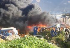Áncash: Almacén municipal se incendia y 17 mototaxis quedan destruidas
