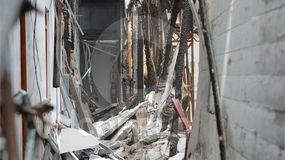 Así quedó la pollería Villa Chicken tras incendio (FOTOS)