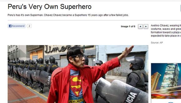 Fox News le dedica fotoreportaje al Superman peruano