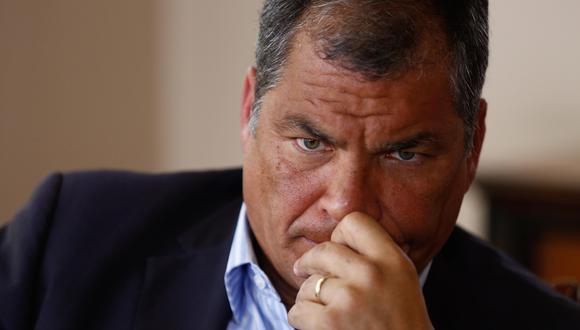 El expresidente de Ecuador, Rafael Correa, en una imagen del 18 de enero del 2018. (EFE/José Jácome).