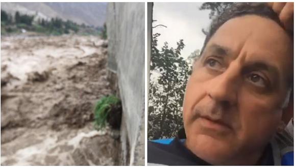 Facebook: así mostró Sergio Galliani cómo perdió su casa por huaico en Cieneguilla (VIDEO)