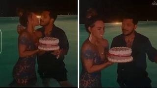 Belinda comparte tierno momento de su cumpleaños junto a Christian Nodal (VIDEO)