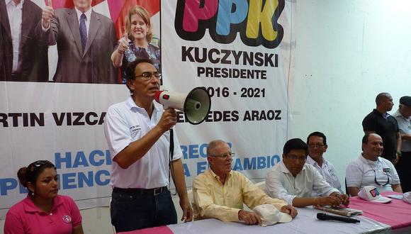 Martín Vizcarra cerrará hoy campaña de PPK en Moquegua